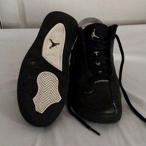 Air Jordan Dub Zero Black and Gray size 1Y